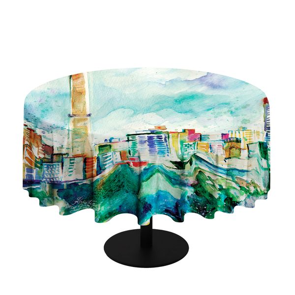 Jozi SA By Kristin Van Lieshout Round Tablecloth