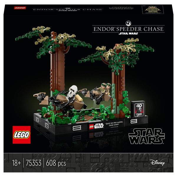 LEGO® Star Wars™ Endor™ Speeder Chase Diorama 75353 Building Toy Set (608 Pieces)