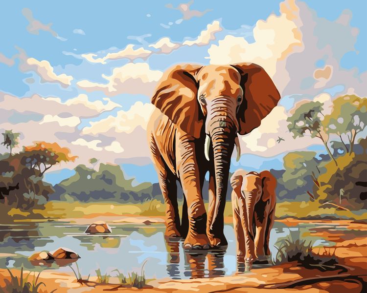 Sinoart Paint By Numbers - African Matriarch 40 x 50cm