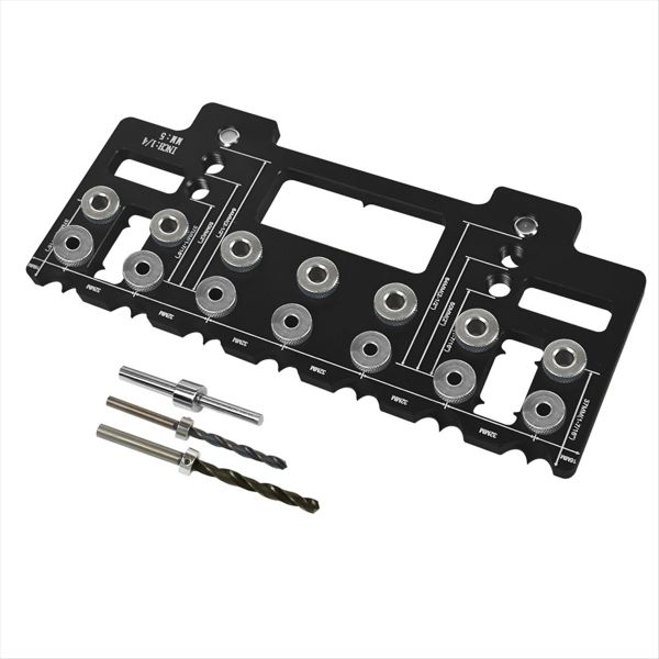 Cabinet Handle Pitch Punch Locator Hardware Jig Compatible with Universal