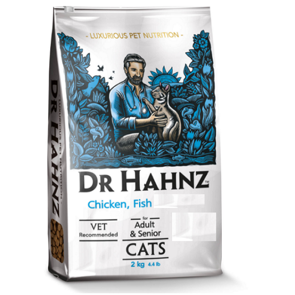 Dr Hahnz Cat Food Chicken & Fish Adult & Senior (2kg) | Buy Online in ...