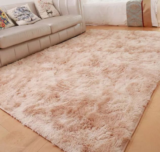 Large Premium Fluffy Carpet/Rug -Light Brown Mix