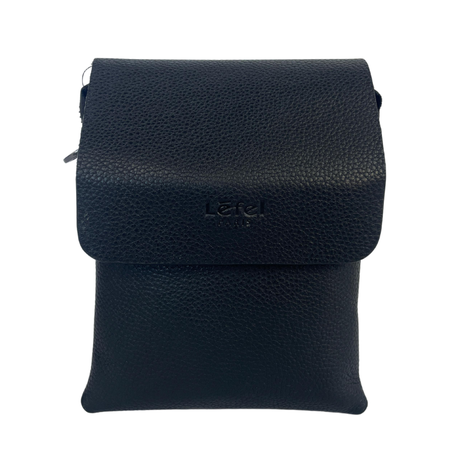 Lefel Genuine Leather Mini Flap Sling Bag - Black Image