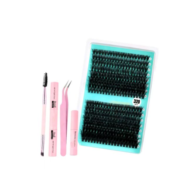 Fashion Eyelash Extensions 320 Pieces 9-16mm Segmented Eyelashes Set