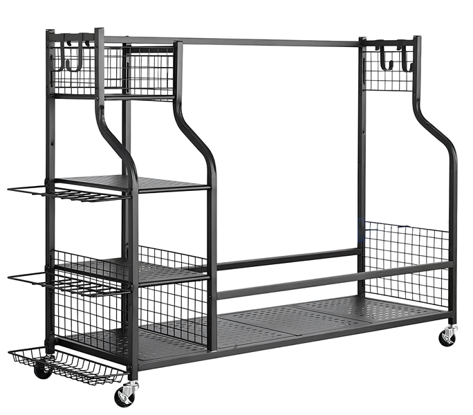 Golf Storage Rack Golf Bag Storage Stand Equipment Rack For Golf Clubs