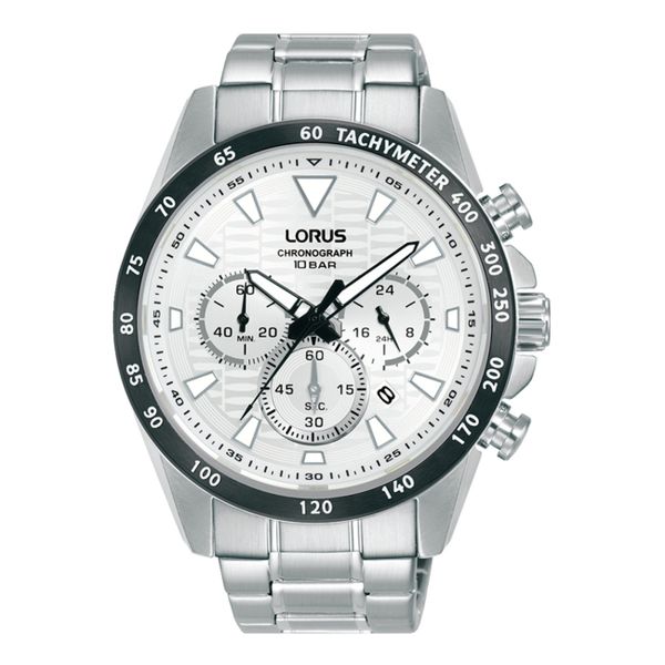 Lorus Men Silver, White Metal Chronograph Sport RT357KX9