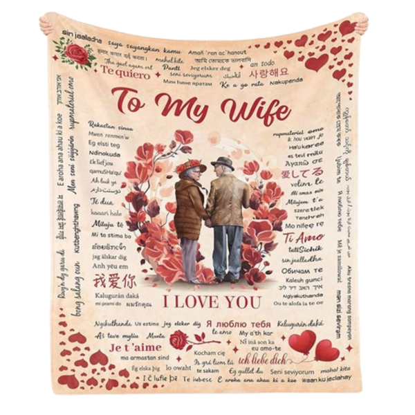 For Wife, Cozy Blanket, Perfect, Unique Gift Idea, Special Surprise for Her