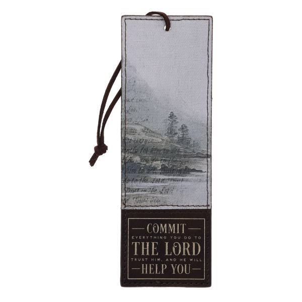 Bookmark - Commit Everything You Do to the Lord, Faux Leather