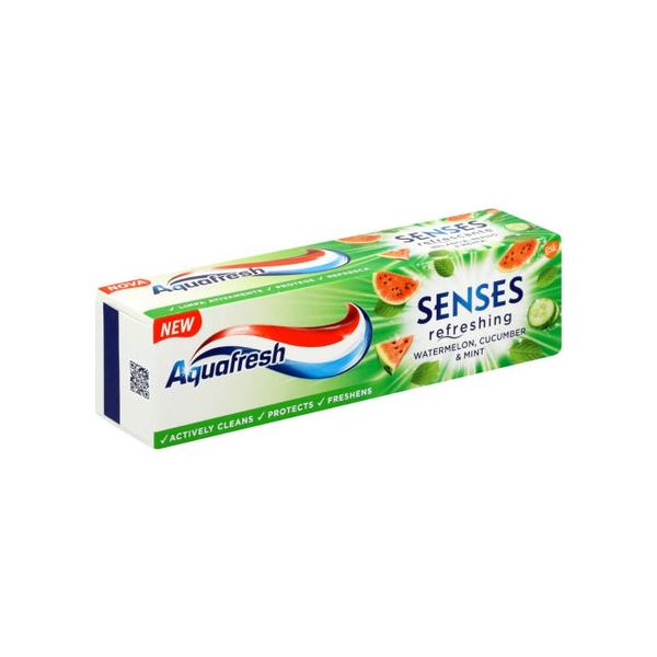 Aquafresh Senses Toothpaste Watermelon, Cucumber, and Mint - (12x 75ml)