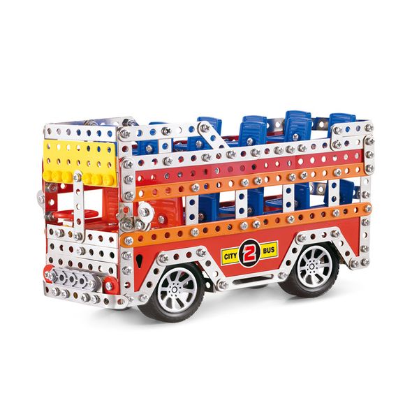 563 Pieces City Bus Model Building Set - STEM Construction Education Toy