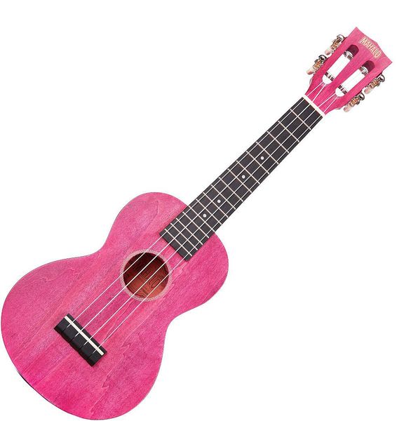 Mahalo Island Concert Ukulele Coral Pink