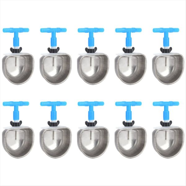 10 Sets Stainless Steel Rabbit Drinker Rabbit Breeding Equipment