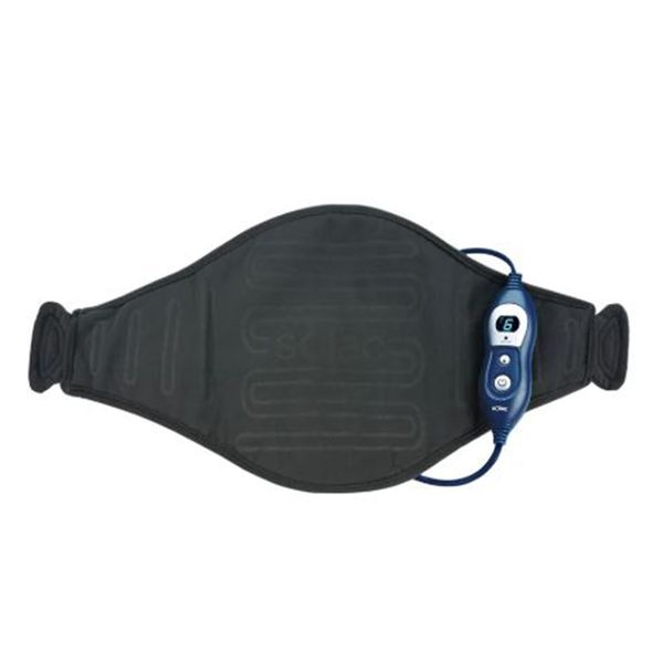 Solac Heating Pad For Mid to Lower Back Velvet Grey 4 Heat Settings 100W