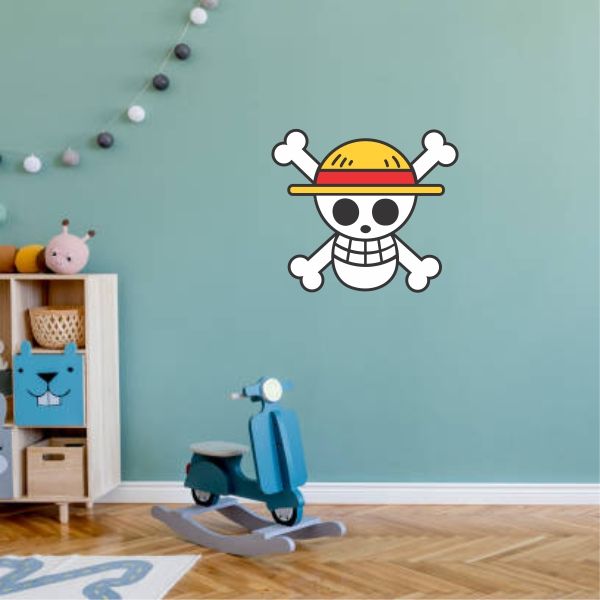 One Piece Pirates Skull Logo Wall Art