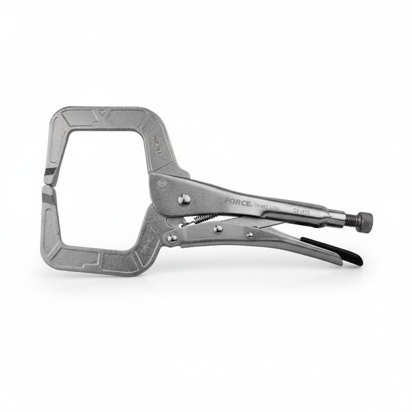 Force 6-Inch Locking Plier C Clamp with Flat Pad for Clamping