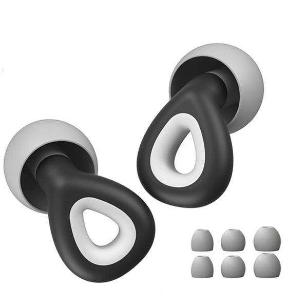 Reusable Soft Silicone Droplet-Shaped earplugs-Waterproof, Noise-Canceling