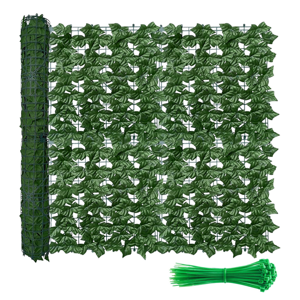 3x1M Artificial Ivy Plant Privacy Fence Screen Panel DIY Wall Outdoor Decor