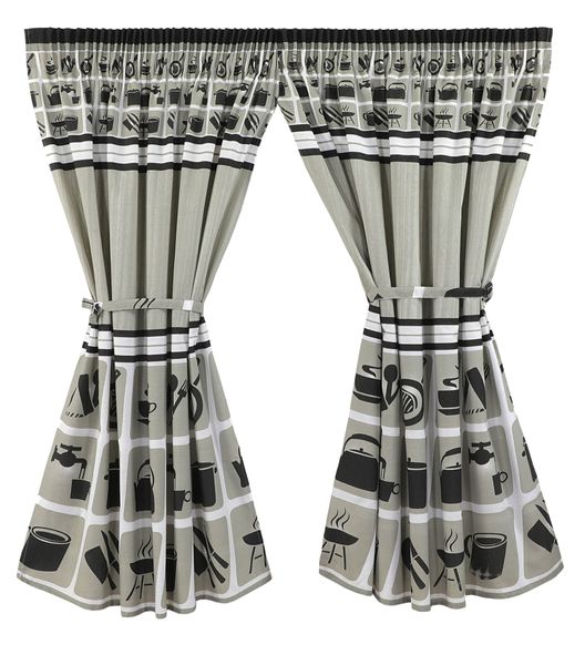 Twin Pack Cafe Curtain