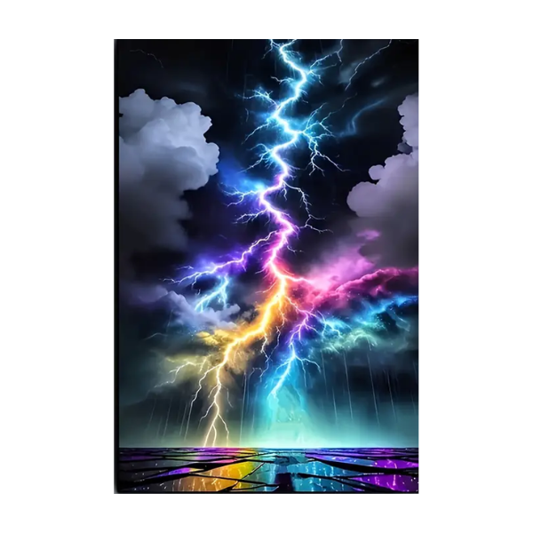 Lightning Bolt Diamond Dot Painting 30 x 40 cm