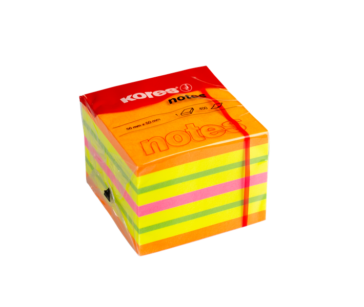Kores Summer Notes Cubo Mini, 50 x 50mm, 400 Sheets, Assorted Colours