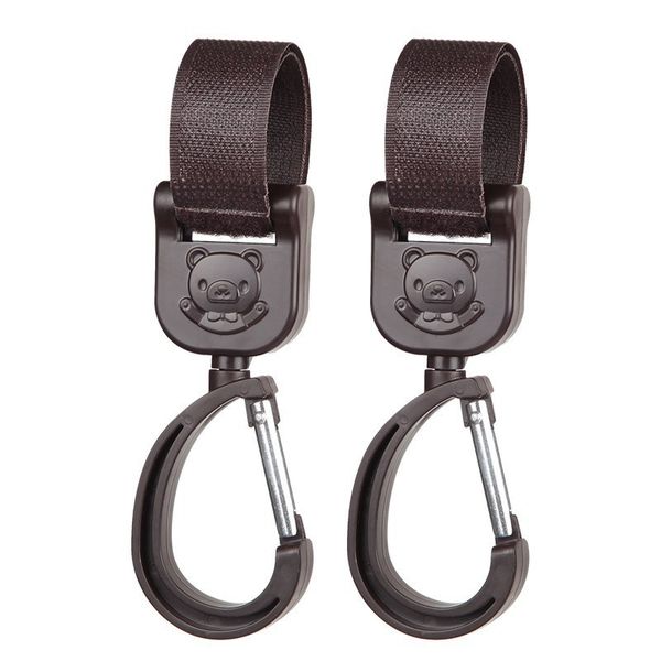 360 Degree Rotating Baby Stroller Hooks With Touch Fastener