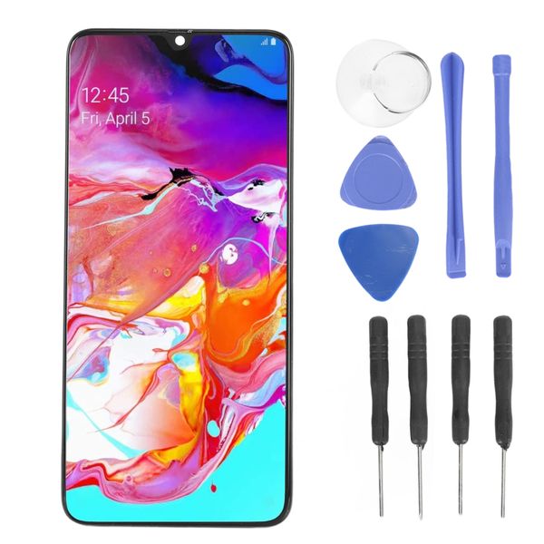 Samsung Galaxy A70 A705 6.7 Inch LCD Display Digitizer Screen with Frame &amp; Repair Tool for Replacement