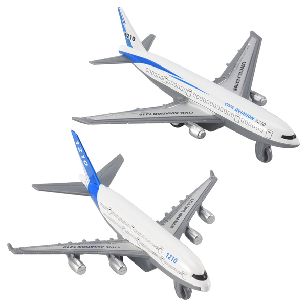2Pcs/Set Kids Glider Airliner Alloy Camouflage Airplane Model Toy