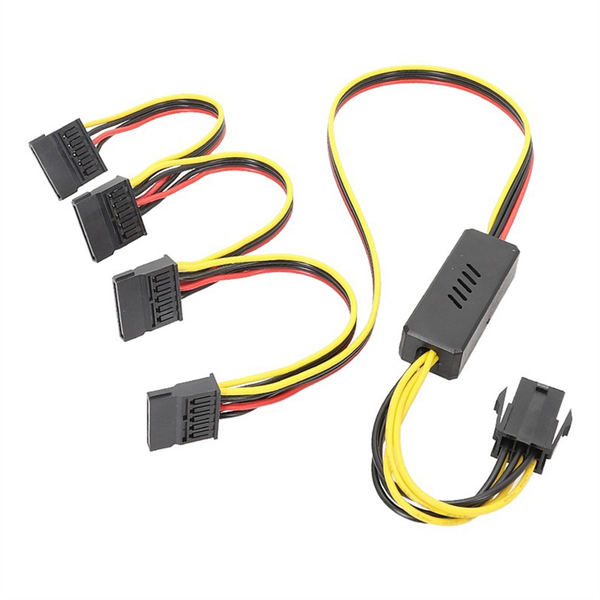 Graphics Card 6PIN to SATA Hard Drive Power Supply Cable