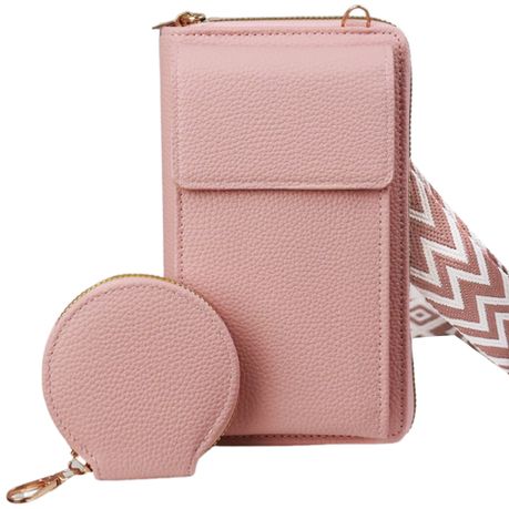 Mobile phone bag,crossbody bag+headphone bag with adjustable shoulder strap Image