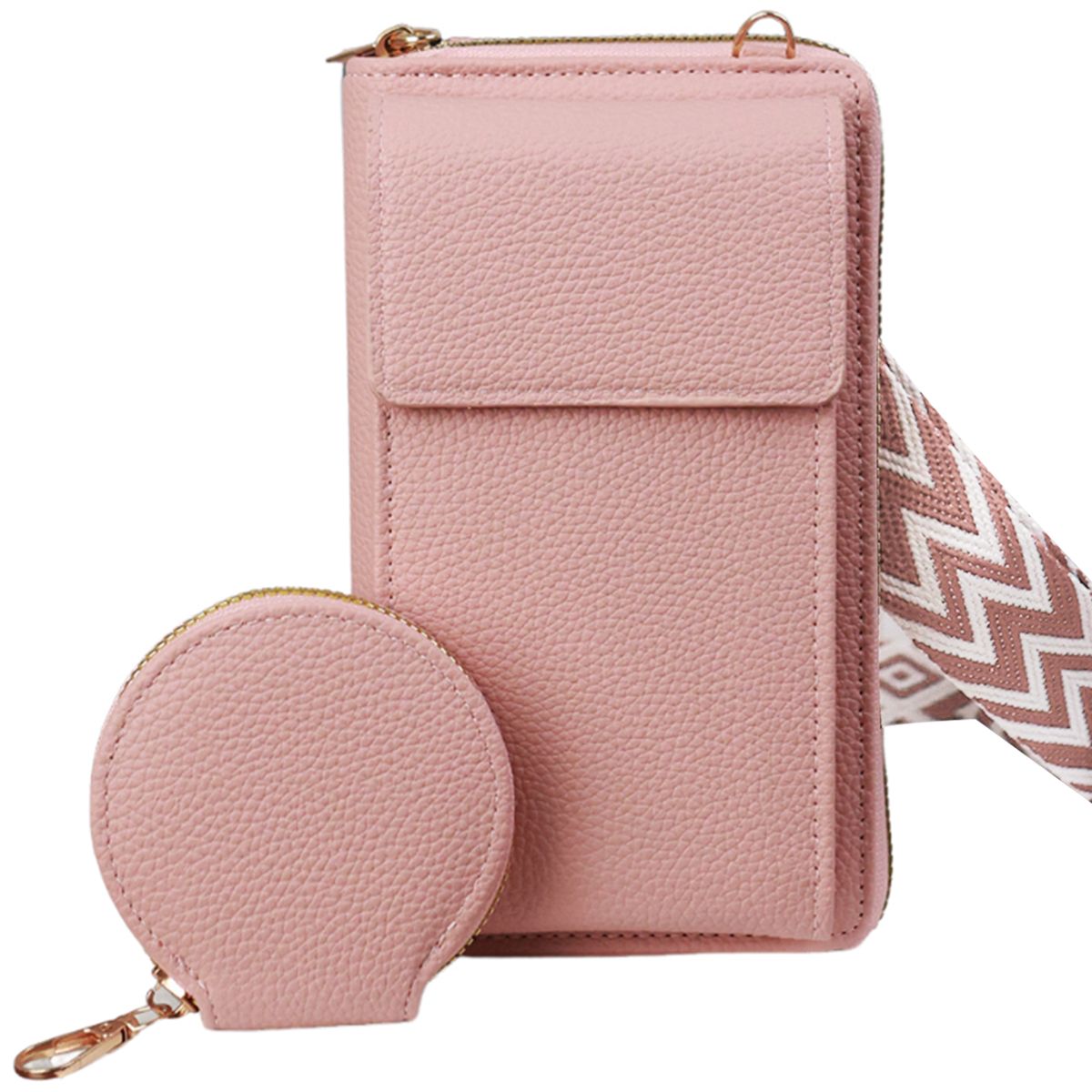 Mobile phone bag,crossbody bag+headphone bag with adjustable shoulder strap