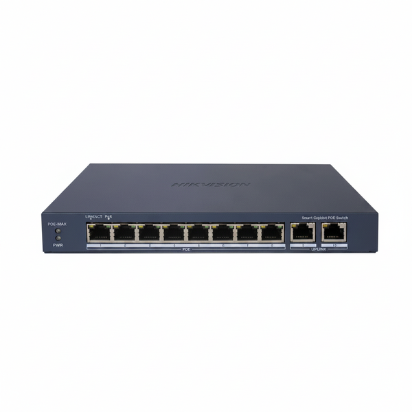 Hikvision 8 Port PoE Smart Managed Switch for IP Cameras &amp; Access Points