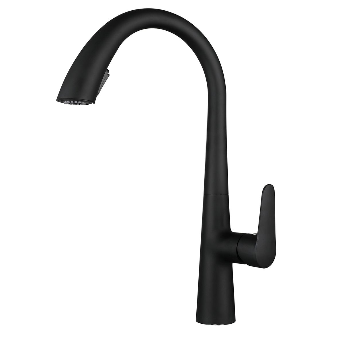 Black Kitchen Sink Tap with Pull Out Spray Fixture