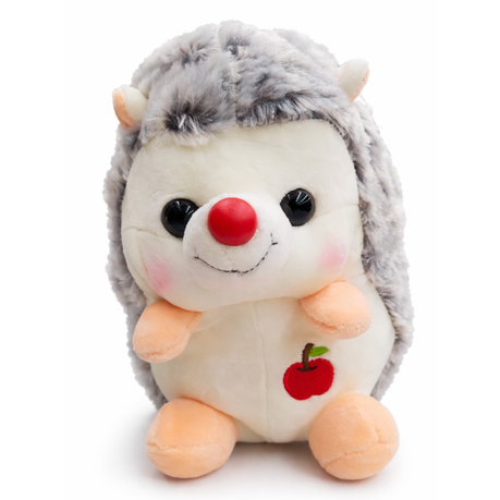 Baby Hedgehog Soft Plush Toy - L25 - Brown & White - Super Cute & Soft Image