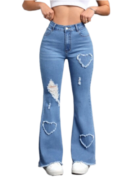 Flare-Leg Jeans With A Stylish Twist On Classic Denim