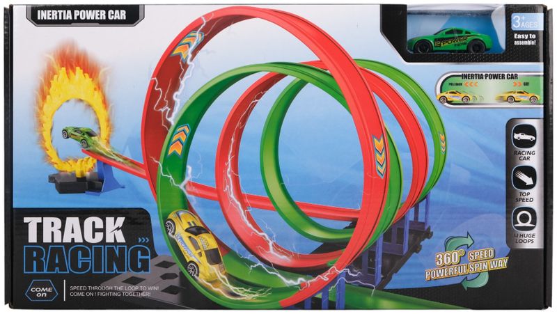 Track Racing Set with Car and Loop - Build-It-Yourself Speed Track