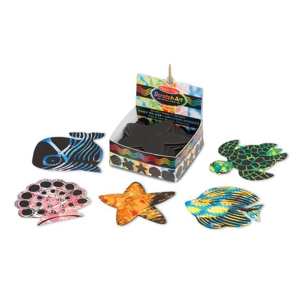 Melissa &amp; Doug Scratch Art Ocean Mini Notes