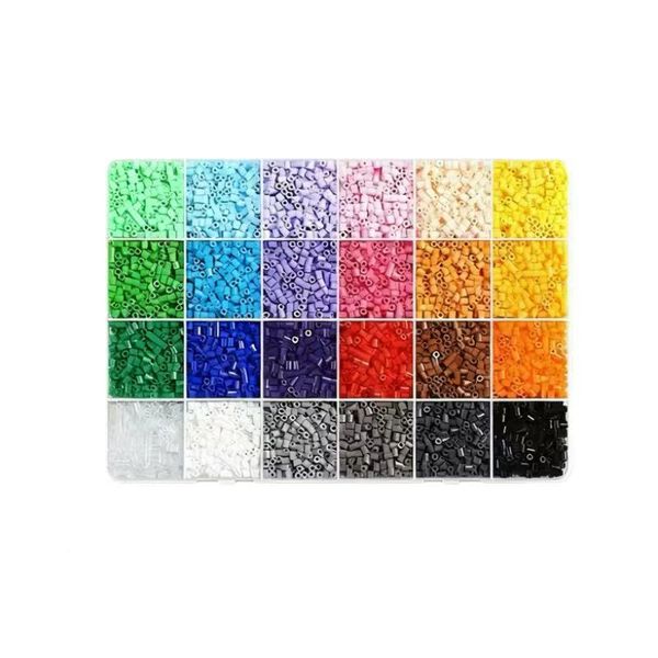 2.6mm 24 Colors Hama Beads Education Iron Beads 3D Puzzle