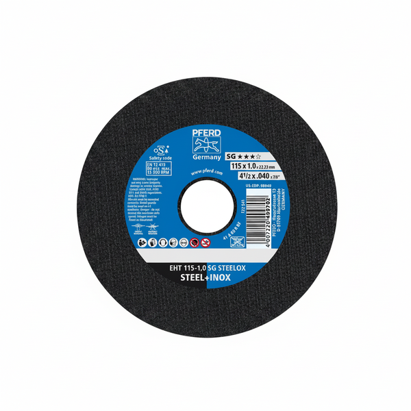 Pferd 115mm Cutting Disc for Stainless Steel - 1.0mm Thickness