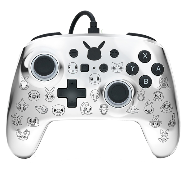 PowerA Wired Controller for Nintendo Switch - Pikachu Black &amp; Silver