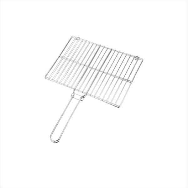 Flat Braai Grid Securely Holds Food for Grilling Outdoor Cooking Barbecue B