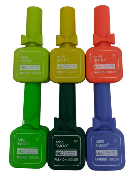 Miss Smoo UV Gel Polish- Rainbow- Set Of 6