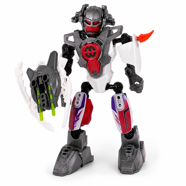 Heroes Agent Team Transforming Robot Action Figure Toy - Grey Variant