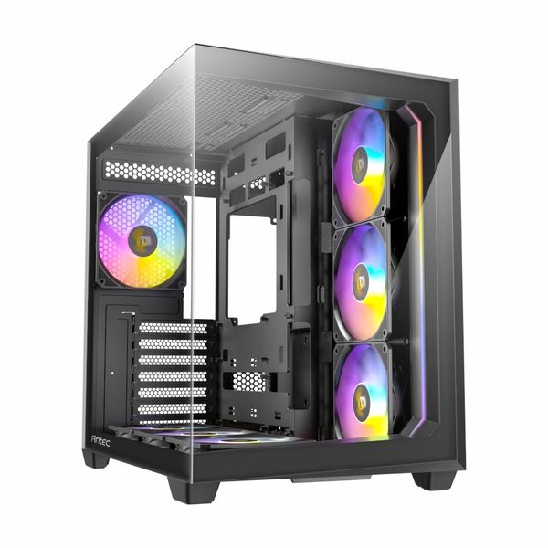 Antec C5 ARGB ATX Dual Mid Tower Gaming Chassis - White
