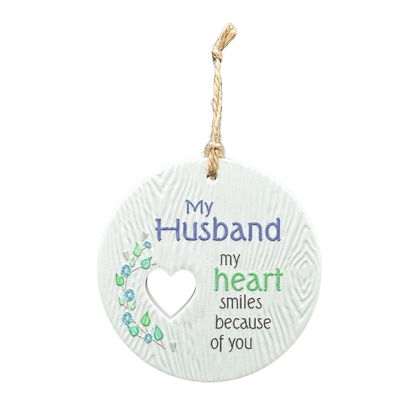 Piece of my Heart Ceramic Plaque - Husband