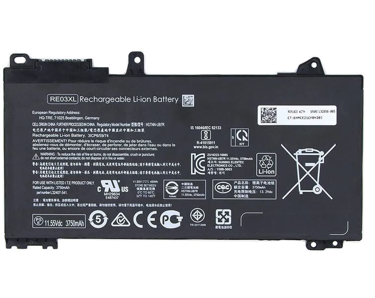 RE03XL, HP PROBOOK 450 G6, 440 G7 Compatible Replacement Battery
