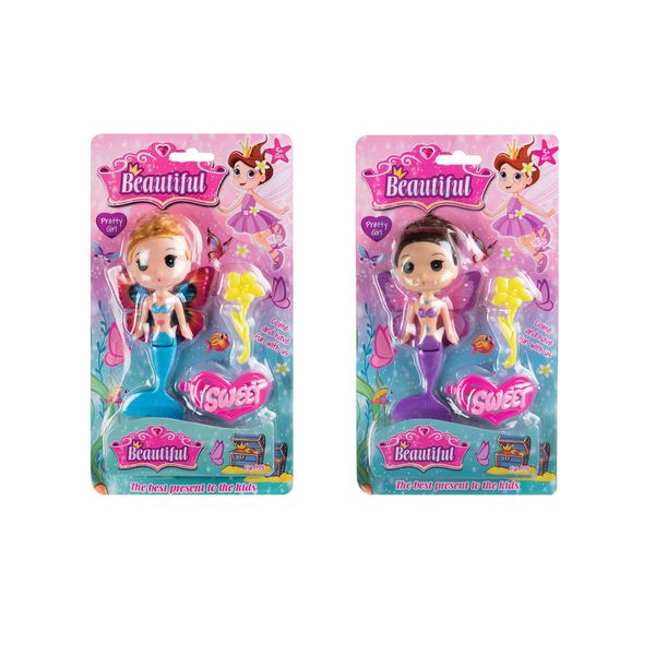 Mermaid Doll with Accessories - Set of 2