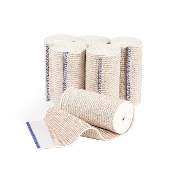 6Piece Premium Elastic Bandage Wrap Compression Bandage for Injury Recovery