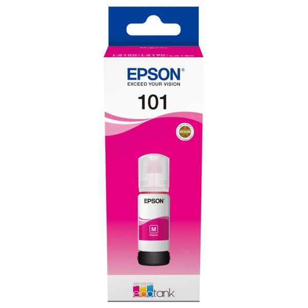 Epson 101 EcoTank Ink Bottle - Magenta Ink for Printer Refill - 70ml