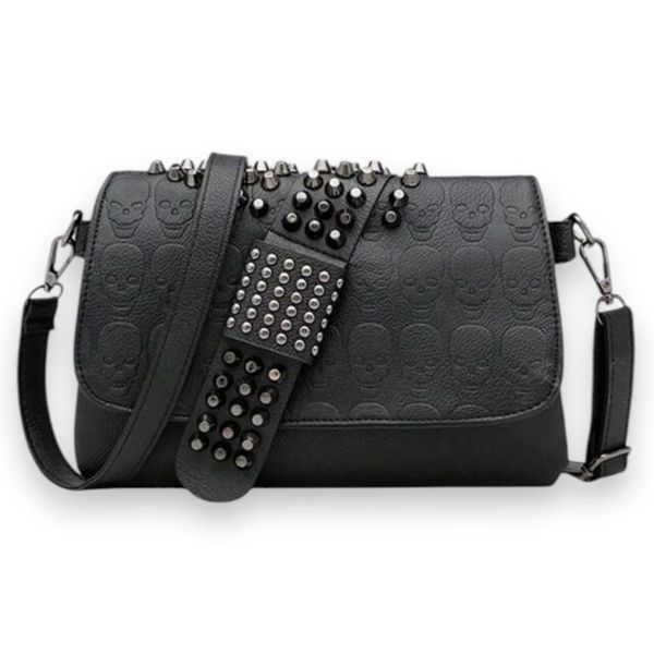 Rebel Chic Skull Crossbody Envelope Handbag