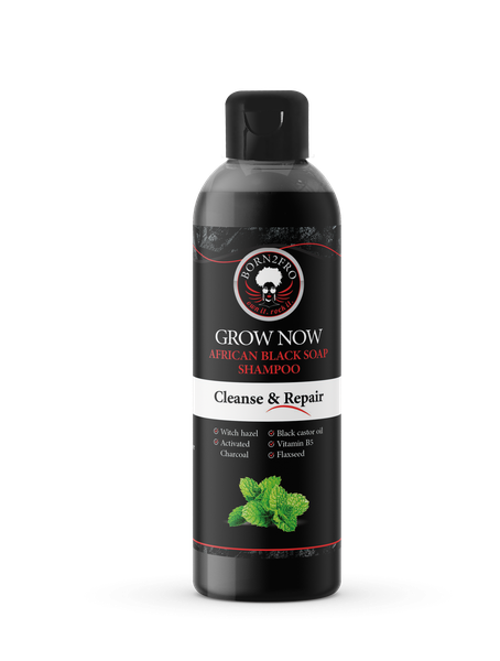 Grow Now African Black Soap Shampoo